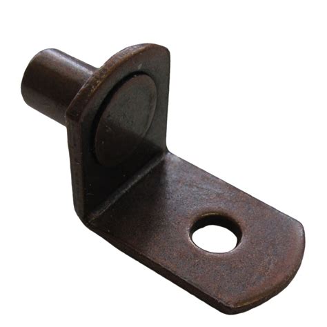 bronze or grey metal support brackets for shelves|bronze shelf pegs.